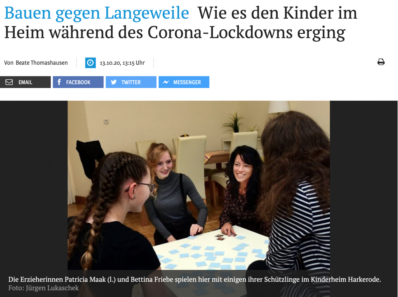 Stiftung Kinderheim Harkerode PRESSE / AKTUELLES